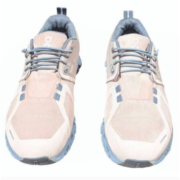ON RUNNING Cloud 5 'Rose Fossil' Waterproof Running Shoes Size 7.5 - Picture 3 of 7